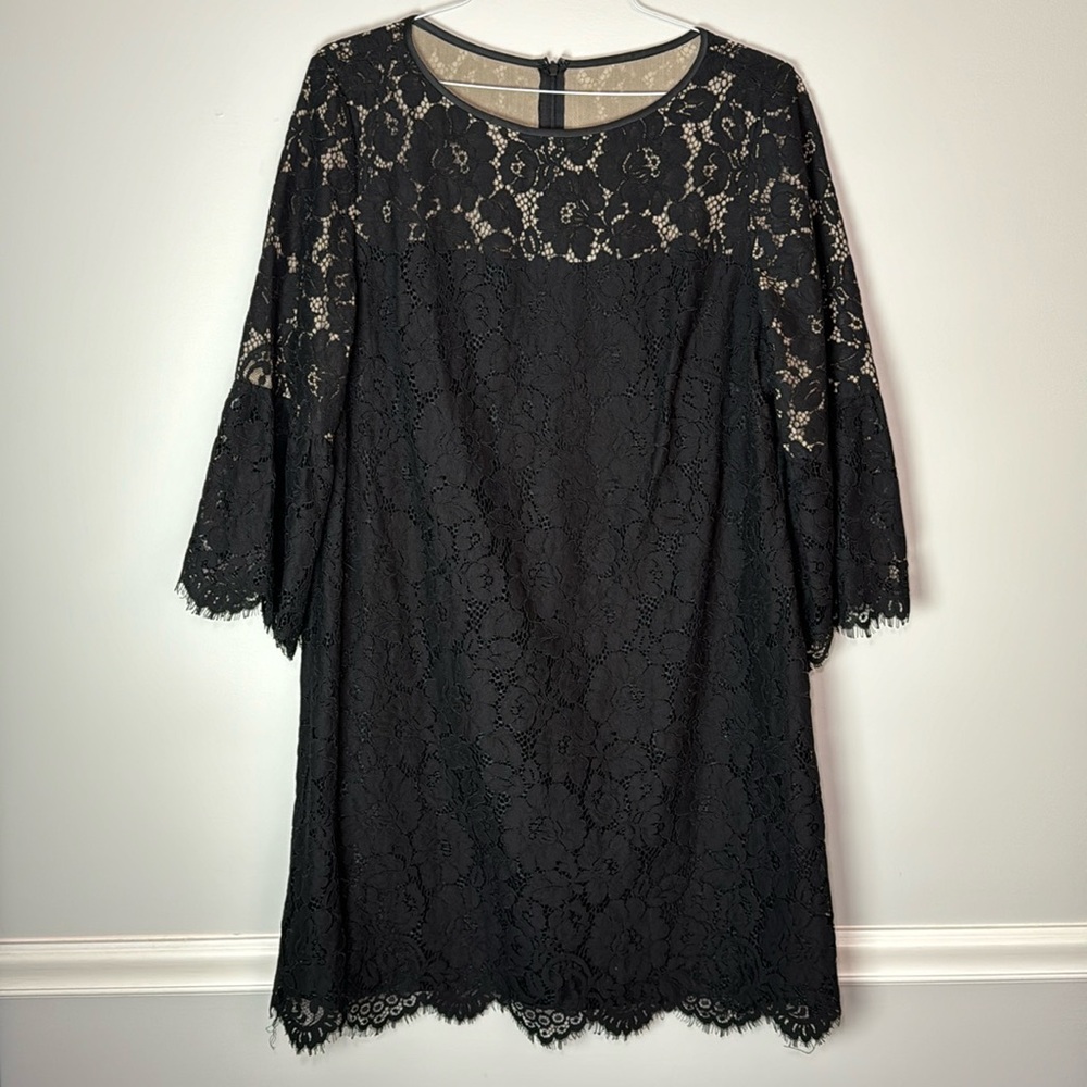 Lauren Ralph Lauren Black Lace 18W Dress